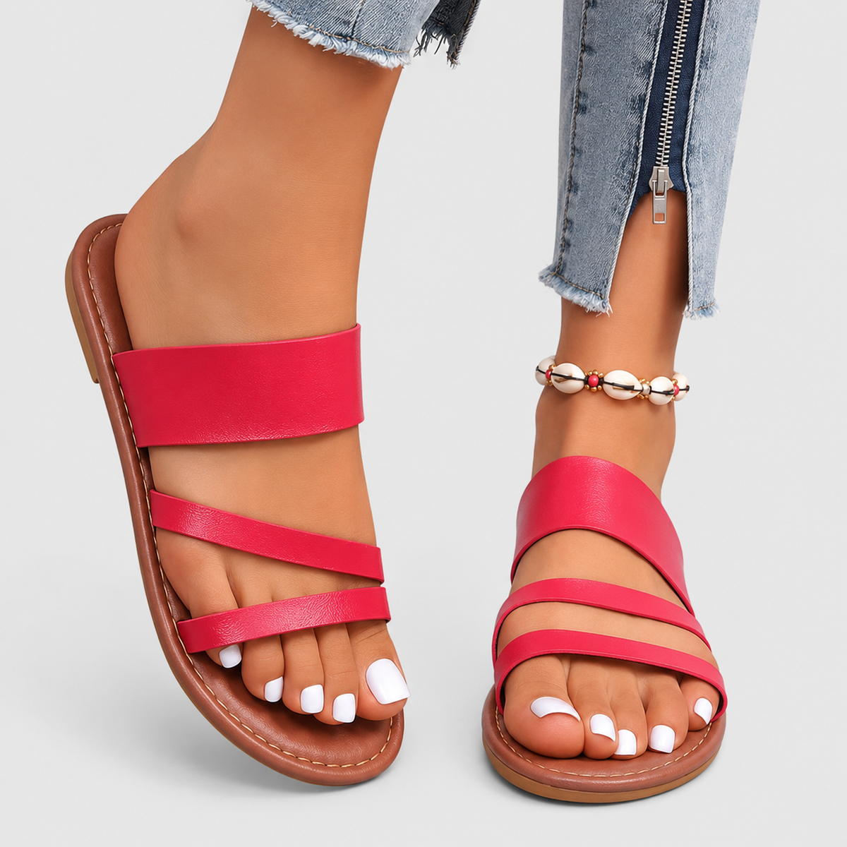 Pamela | Sandalias planas casuales