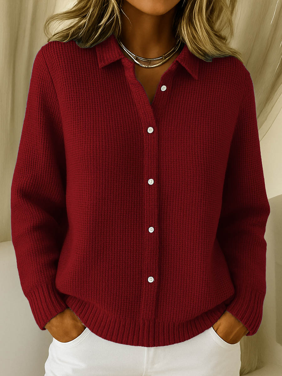 ÉLISE | Cardigan en maille boutonné