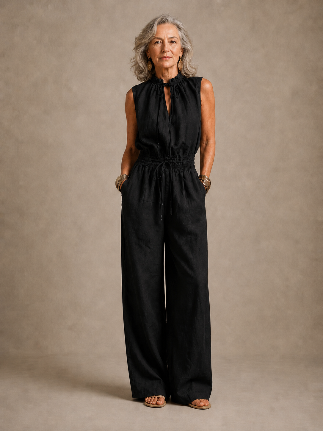 Zenaide | Mono camel de pierna ancha