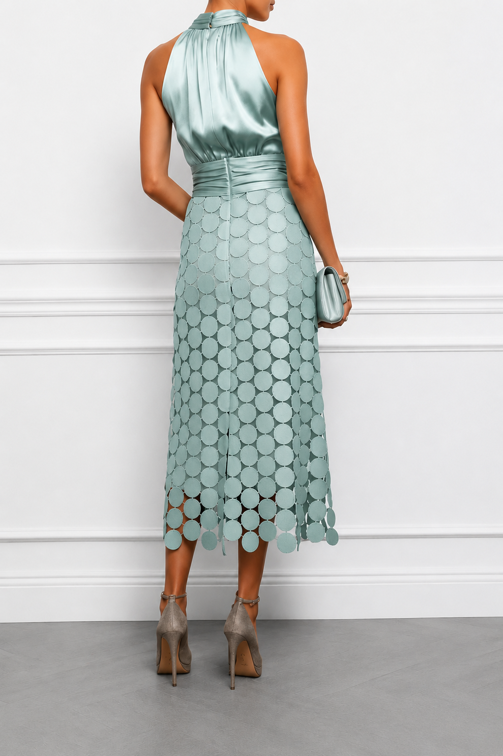Norma | Vestido midi elegante con manga corta