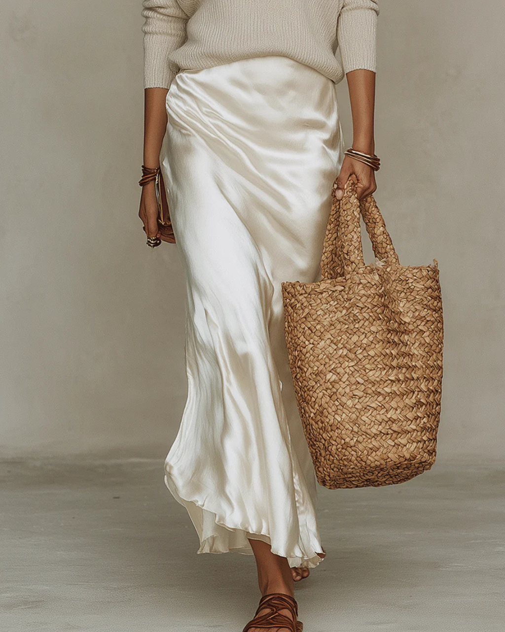 Nikita | Conjunto de vestido midi y suéter de punto