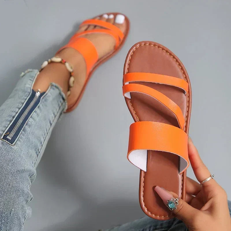 Pamela | Sandalias planas casuales