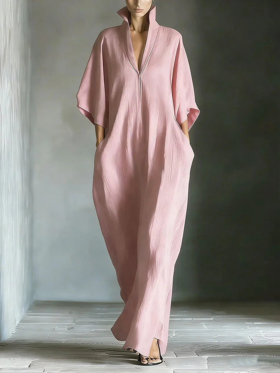 Cosima | Vestido largo con mangas kimono y escote en V