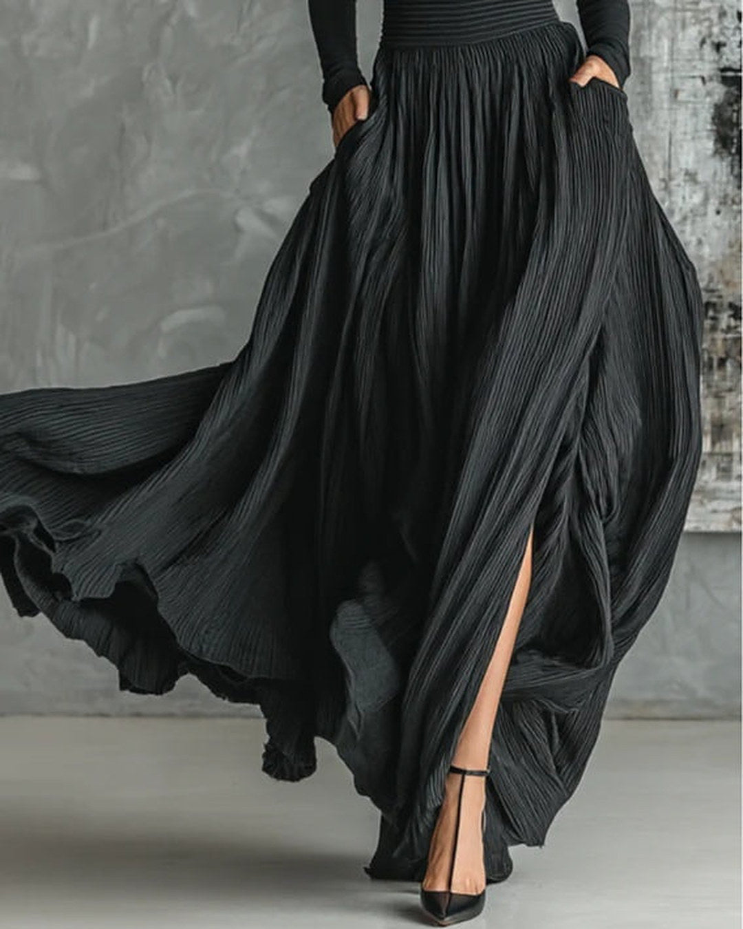 Eva | Conjunto Elegante con Falda Plisada