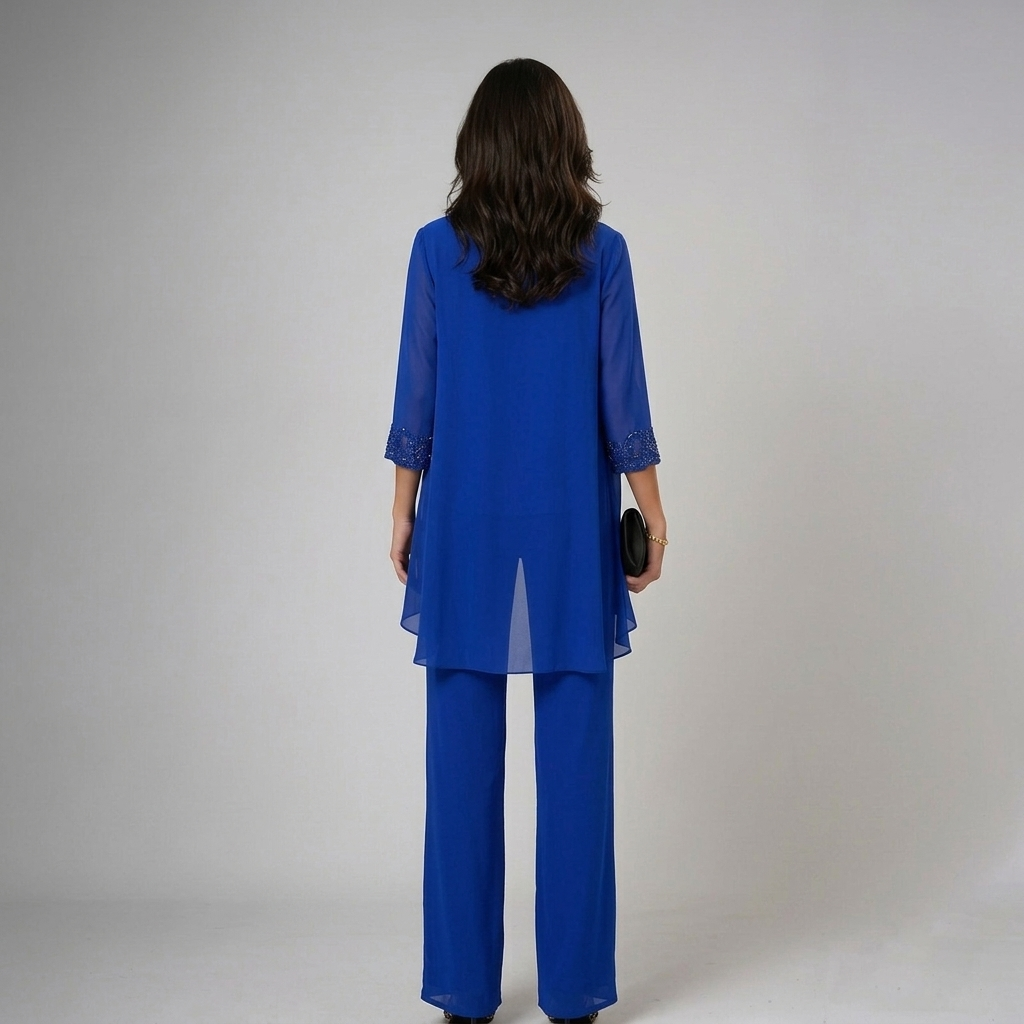 Iva | Elegante conjunto de tres piezas con pedrería