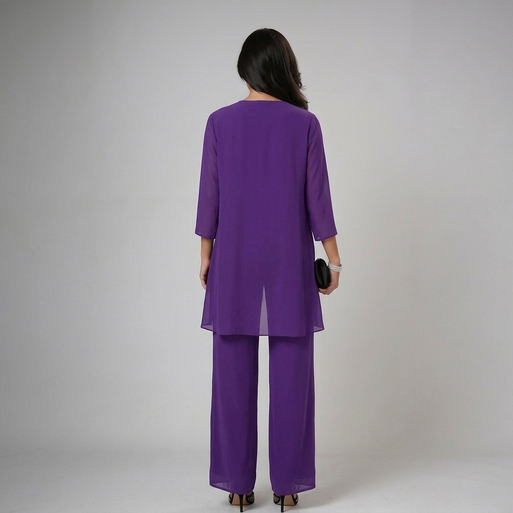 Iva | Elegante conjunto de tres piezas con pedrería
