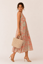 Irene | Vestido midi floral holgado