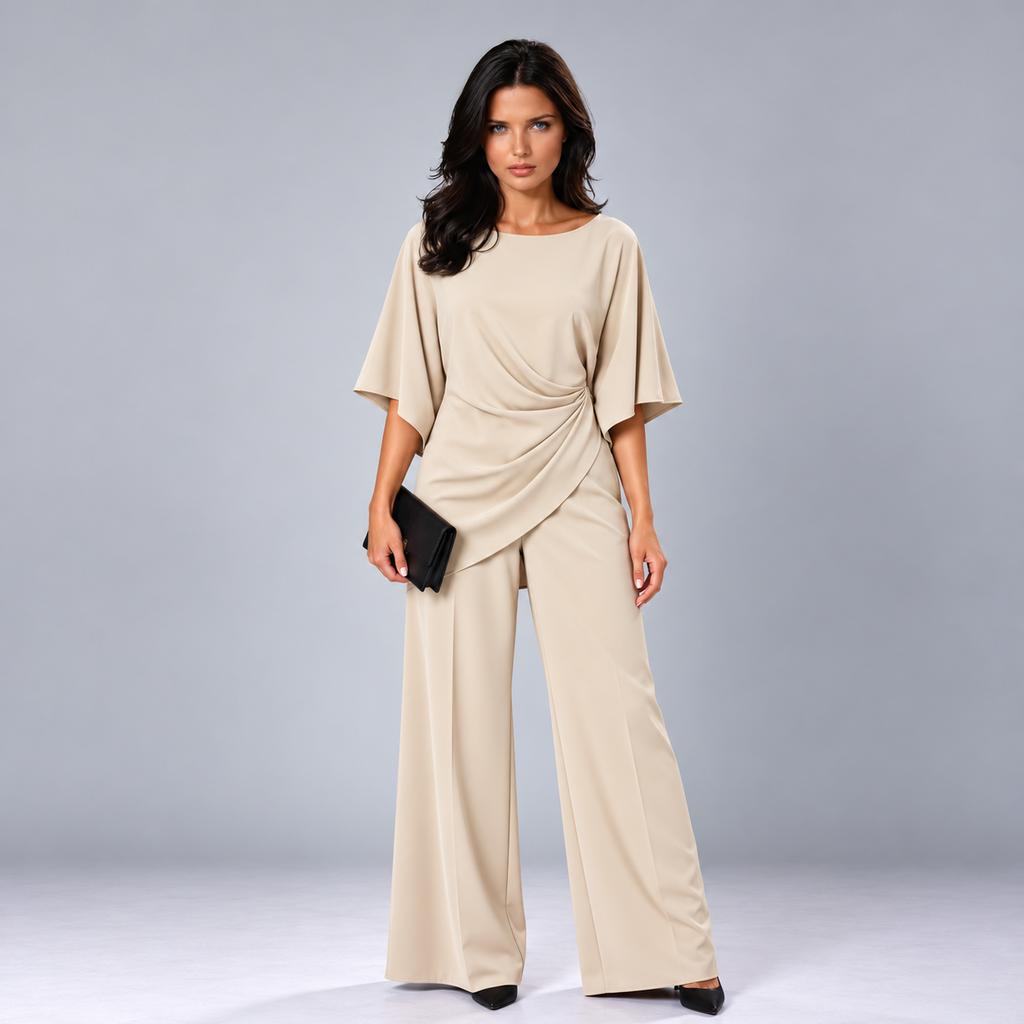 Lorna | Conjunto de dos piezas con cintura drapeada