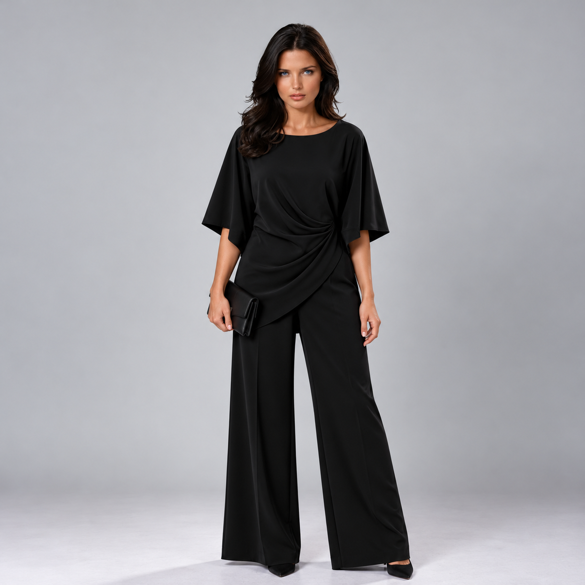 Lorna | Conjunto de dos piezas con cintura drapeada