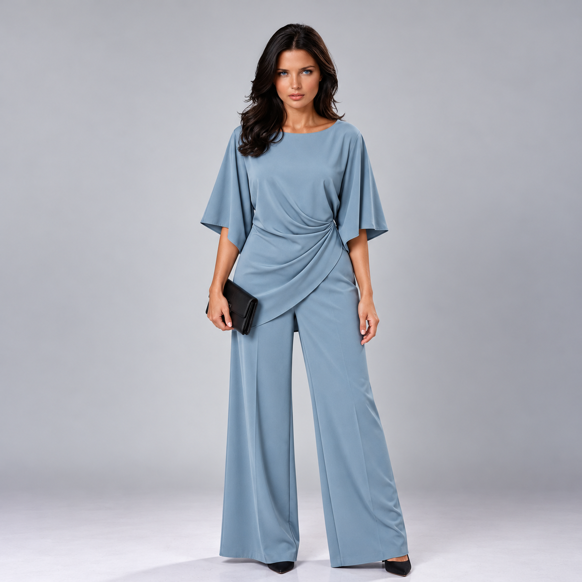Lorna | Conjunto de dos piezas con cintura drapeada