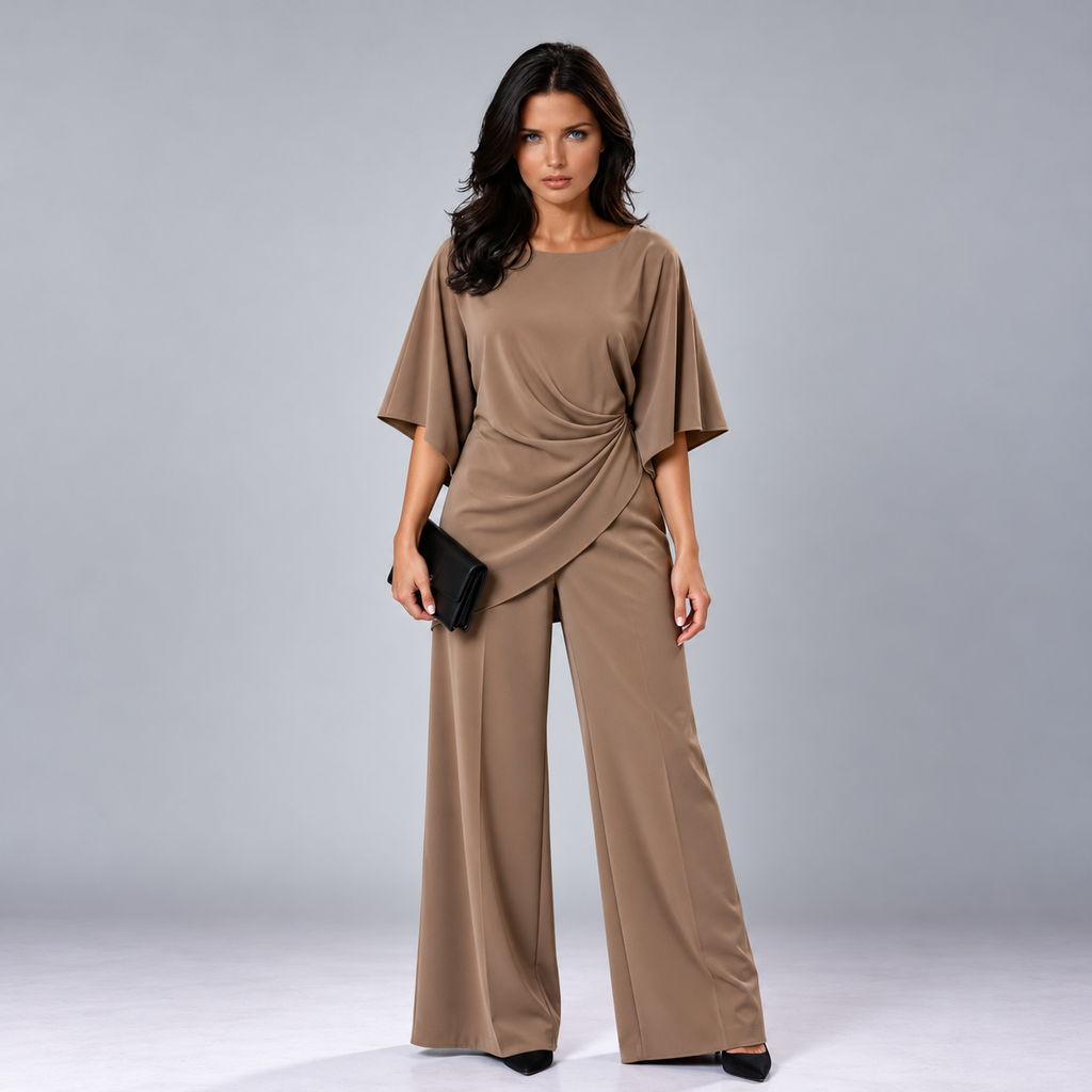 Lorna | Conjunto de dos piezas con cintura drapeada