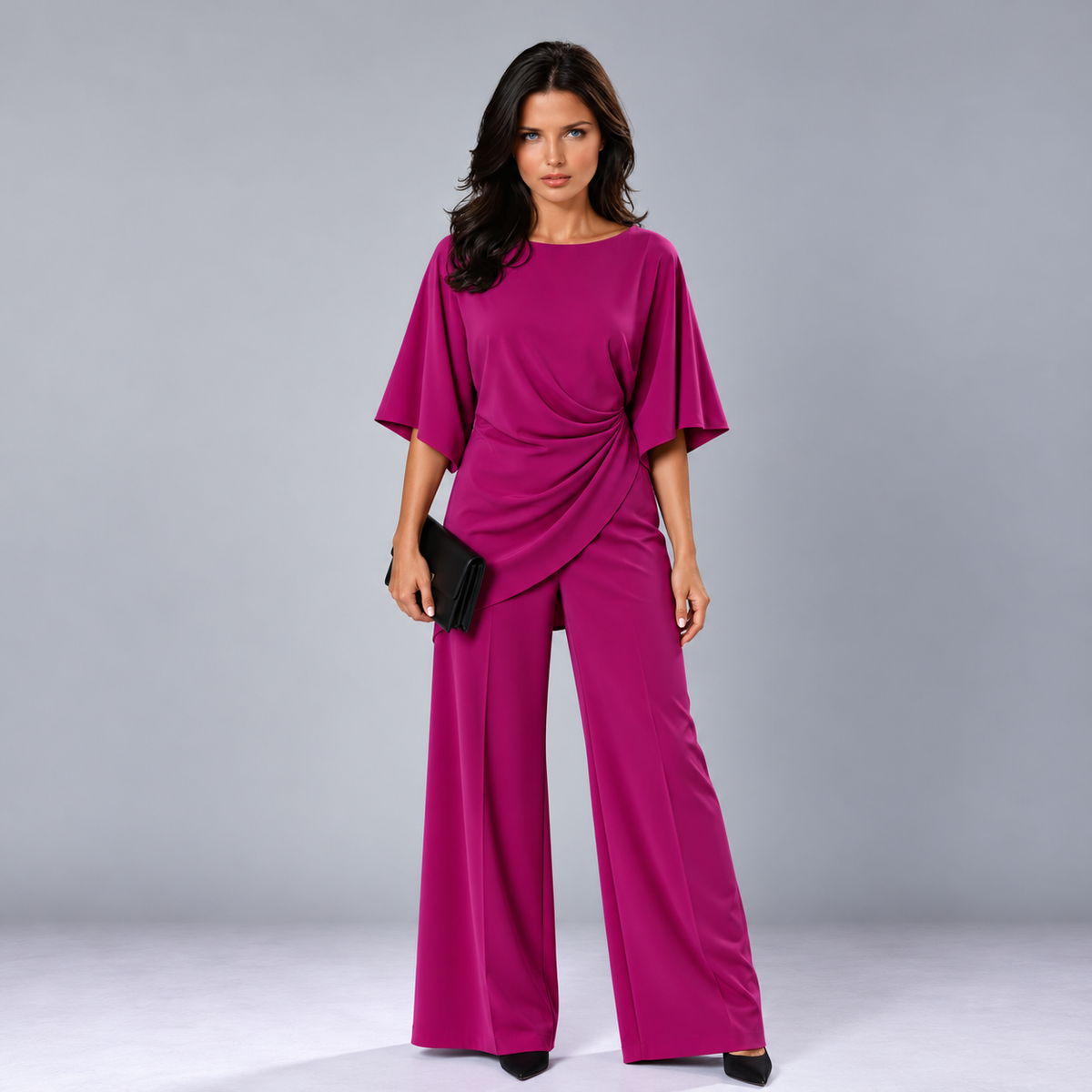 Lorna | Conjunto de dos piezas con cintura drapeada