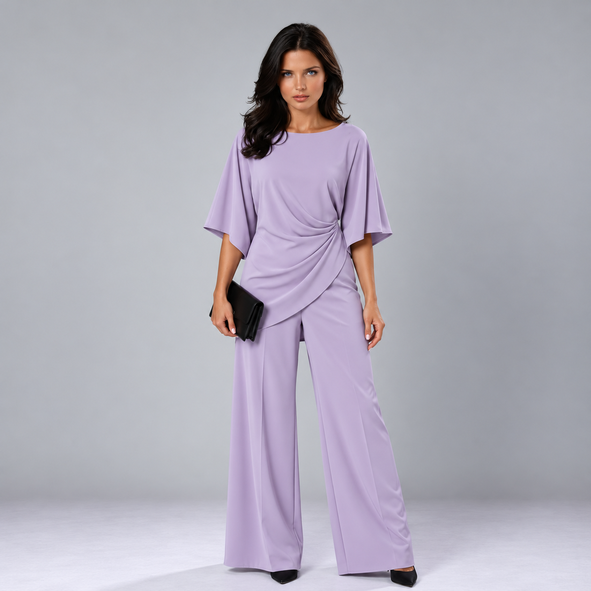 Lorna | Conjunto de dos piezas con cintura drapeada