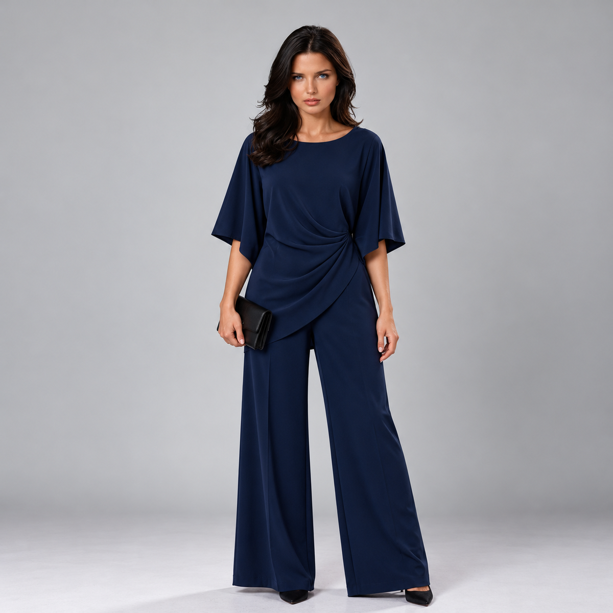 Lorna | Conjunto de dos piezas con cintura drapeada