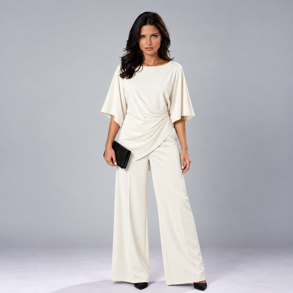 Lorna | Conjunto de dos piezas con cintura drapeada