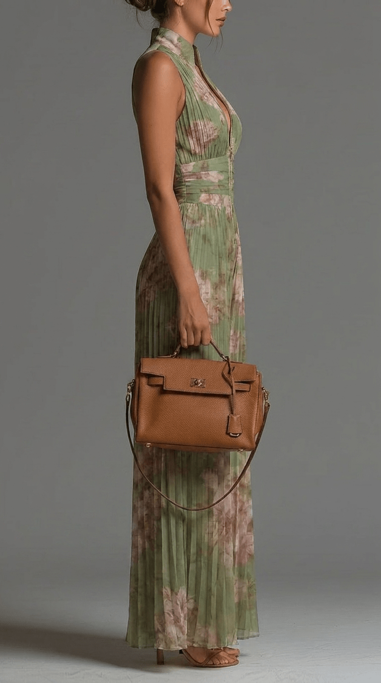 Samara | Jumpsuit floral de chiffon con cintura plisada
