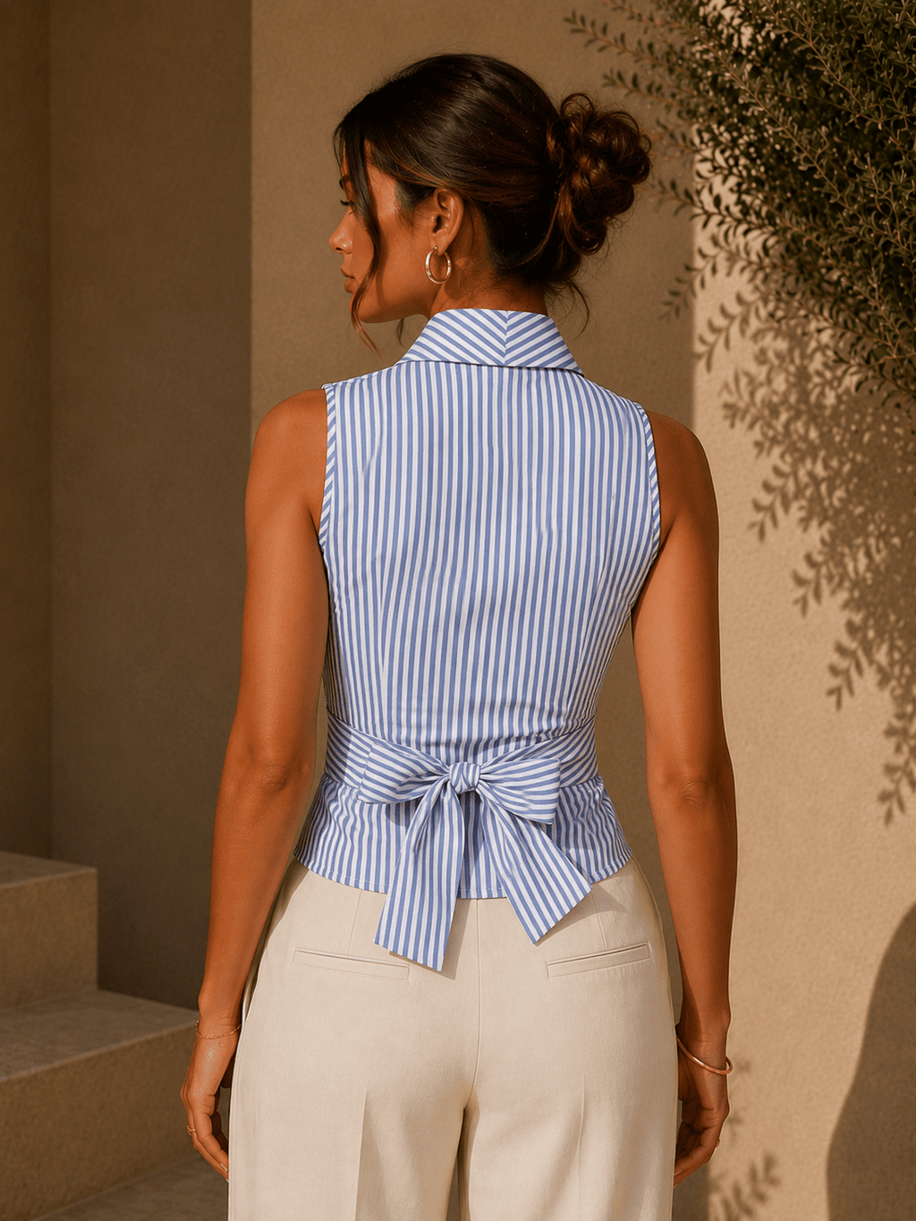 Tiana | Blusa cruzada a rayas