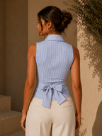 Tiana | Blusa cruzada a rayas