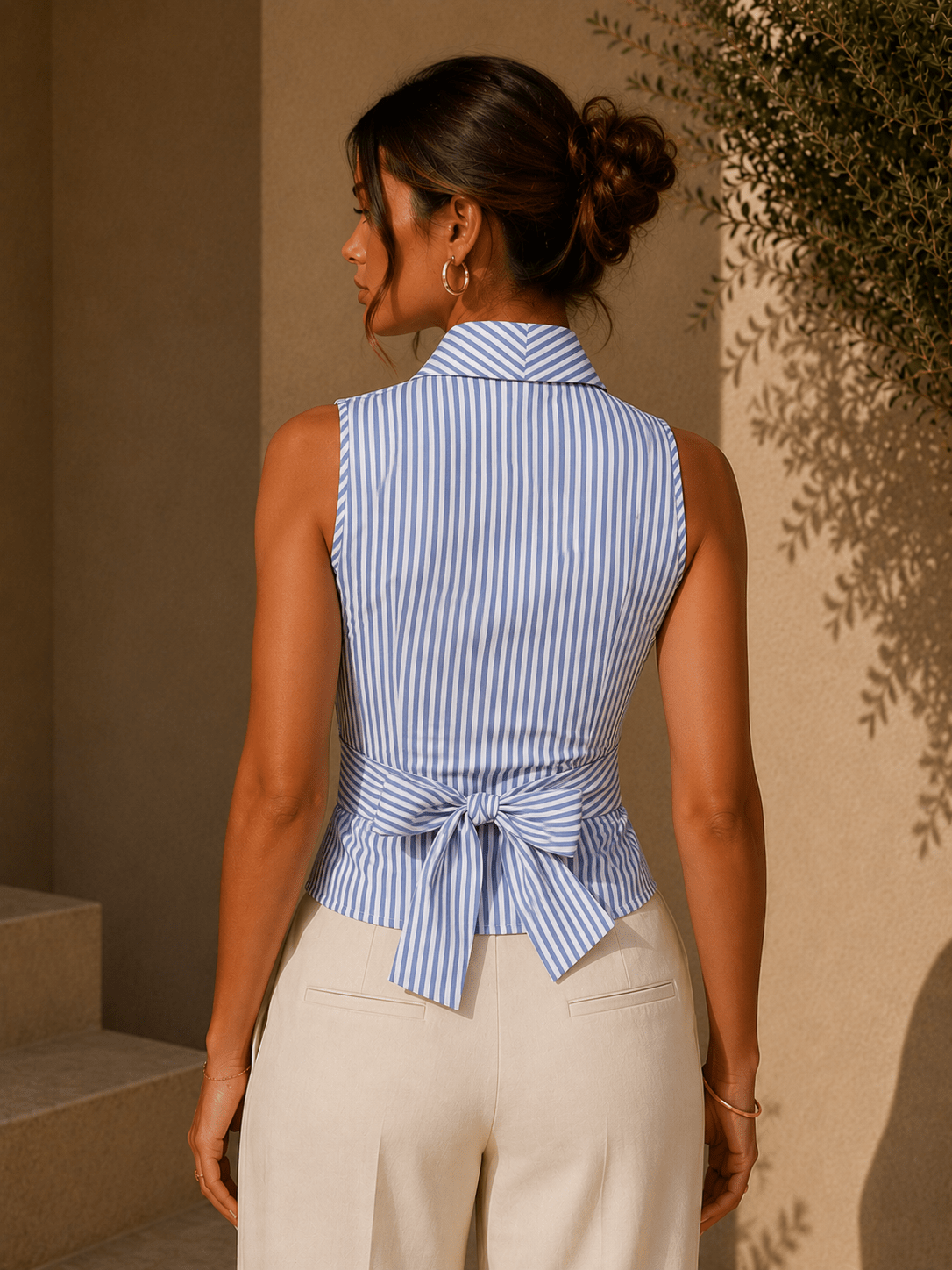 Tiana | Blusa cruzada a rayas