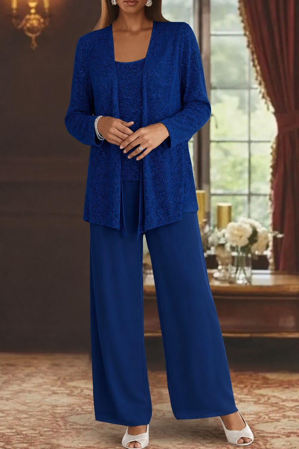 Lunara | Conjunto elegante de tres piezas con pantalón